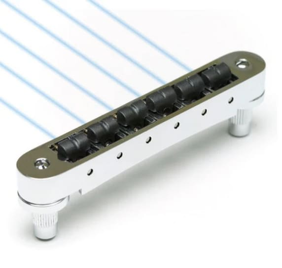 Graph Tech Ghost ResoMax NV Bridge 4mm SS - Piezo Saddles - Image 5