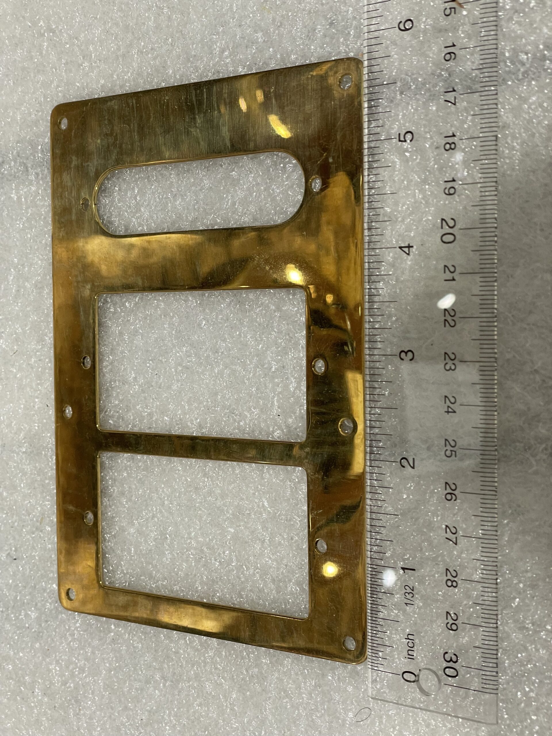 Silverlake Single, Humbucker, Humbucker Brass Mounting Plate for Wolf and Tiger Guitar - Image 2