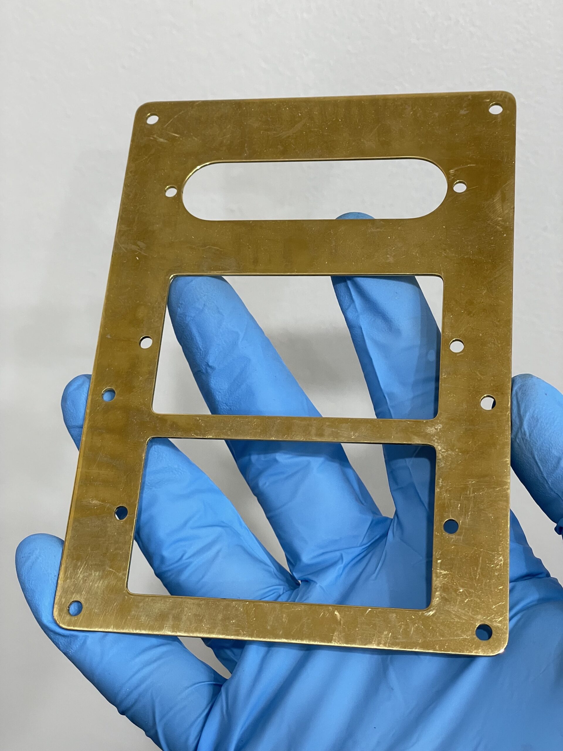 Silverlake Single, Humbucker, Humbucker Brass Mounting Plate for Wolf and Tiger Guitar - Image 3