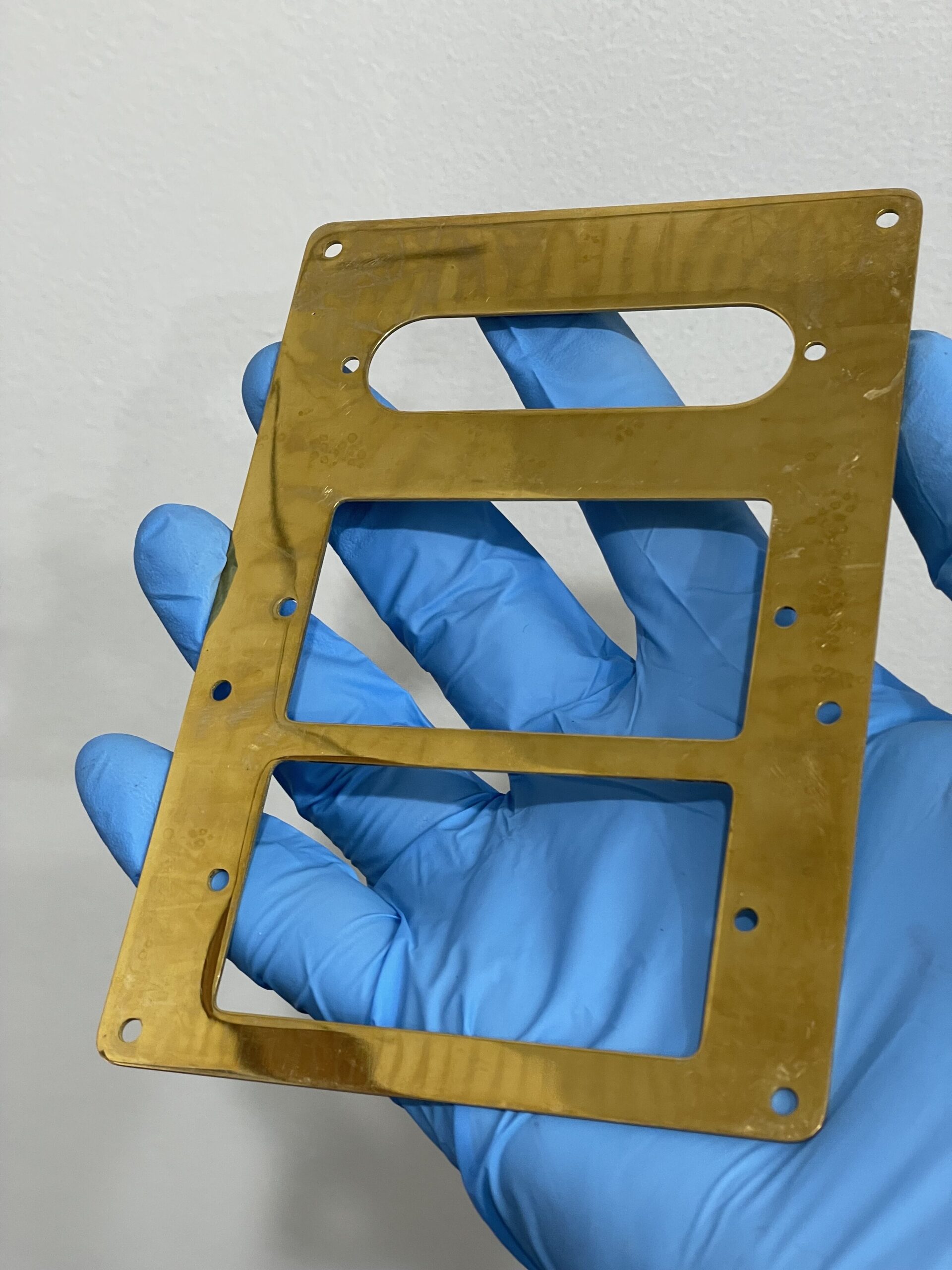 Silverlake Single, Humbucker, Humbucker Brass Mounting Plate for Wolf and Tiger Guitar - Image 4
